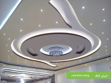 مدل کناف سقف،طرح کناف سقف،سقف نورپردازی شده کناف